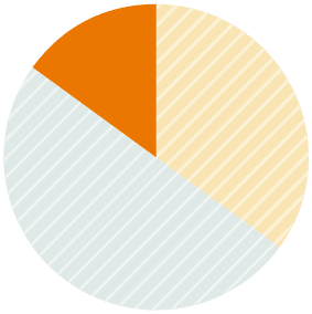 Pie Chart representing private equity and real asset Impact Investing